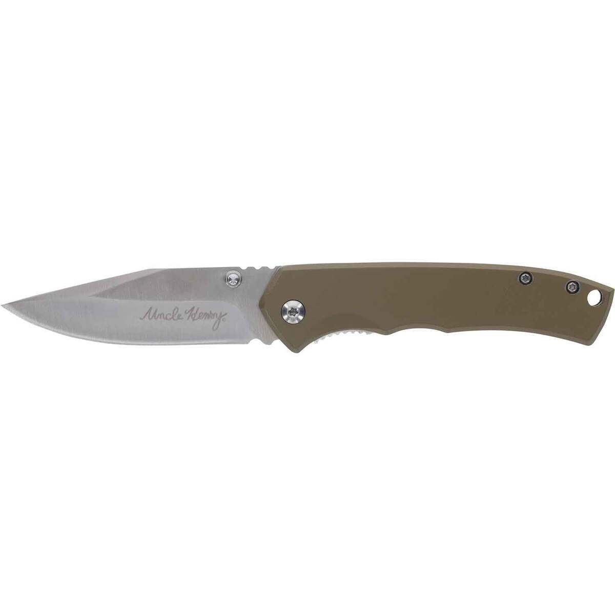 Uncle Henry Axe and Knife Combo with Fire Starter - OD Green Uncle Henry Axe and Knife Combo with Fire Starter - OD Green