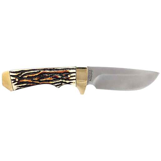 Uncle Henry Elk Hunter 3.83 inch Fixed Blade Knife – Brown
