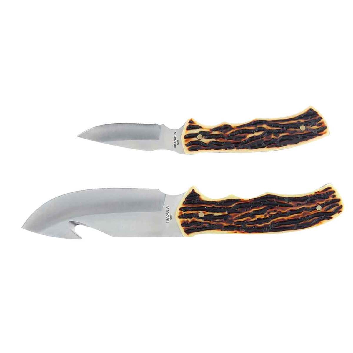 Uncle Henry Guthook and Skinner Knife Set - Staglon Uncle Henry Guthook and Skinner Knife Set - Staglon