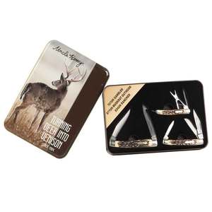 Uncle Henry Stag Knife Gift Tin Set