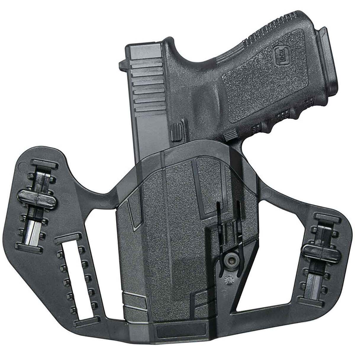 Uncle Mike's Apparition Springfield Hellcat and Glock 43/43X Inside and Outside the Waistband Ambidextrous Holster - Black Uncle Mike's Apparition Springfield Hellcat and Glock 43/43X Inside and Outside the Waistband Ambidextrous Holster - Black