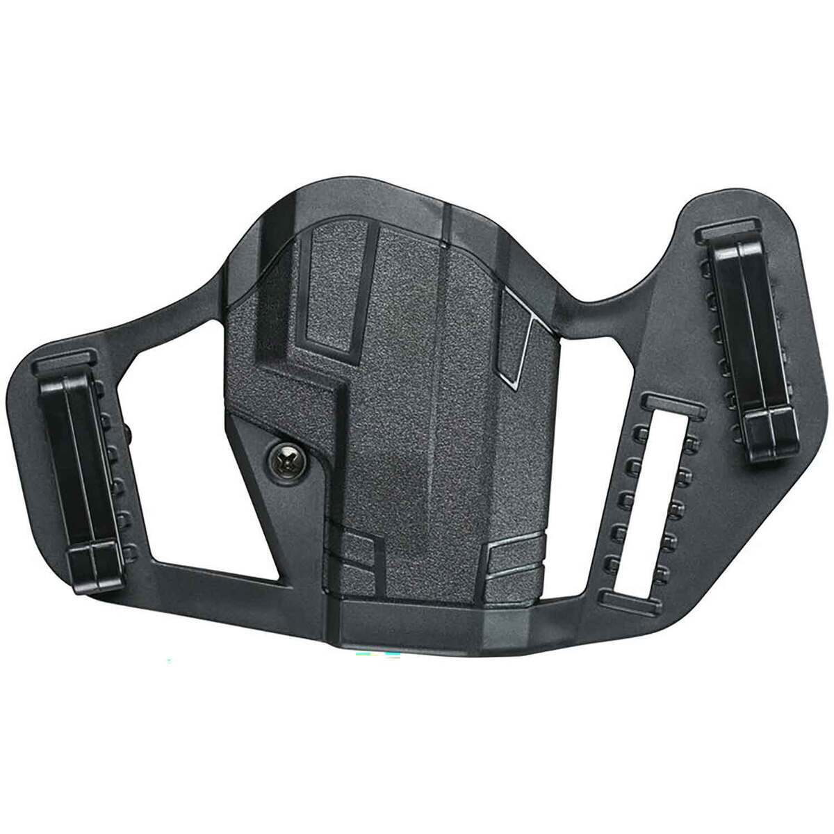 Uncle Mike's Apparition Springfield Hellcat and Glock 43/43X Inside and Outside the Waistband Ambidextrous Holster - Black Uncle Mike's Apparition Springfield Hellcat and Glock 43/43X Inside and Outside the Waistband Ambidextrous Holster - Black