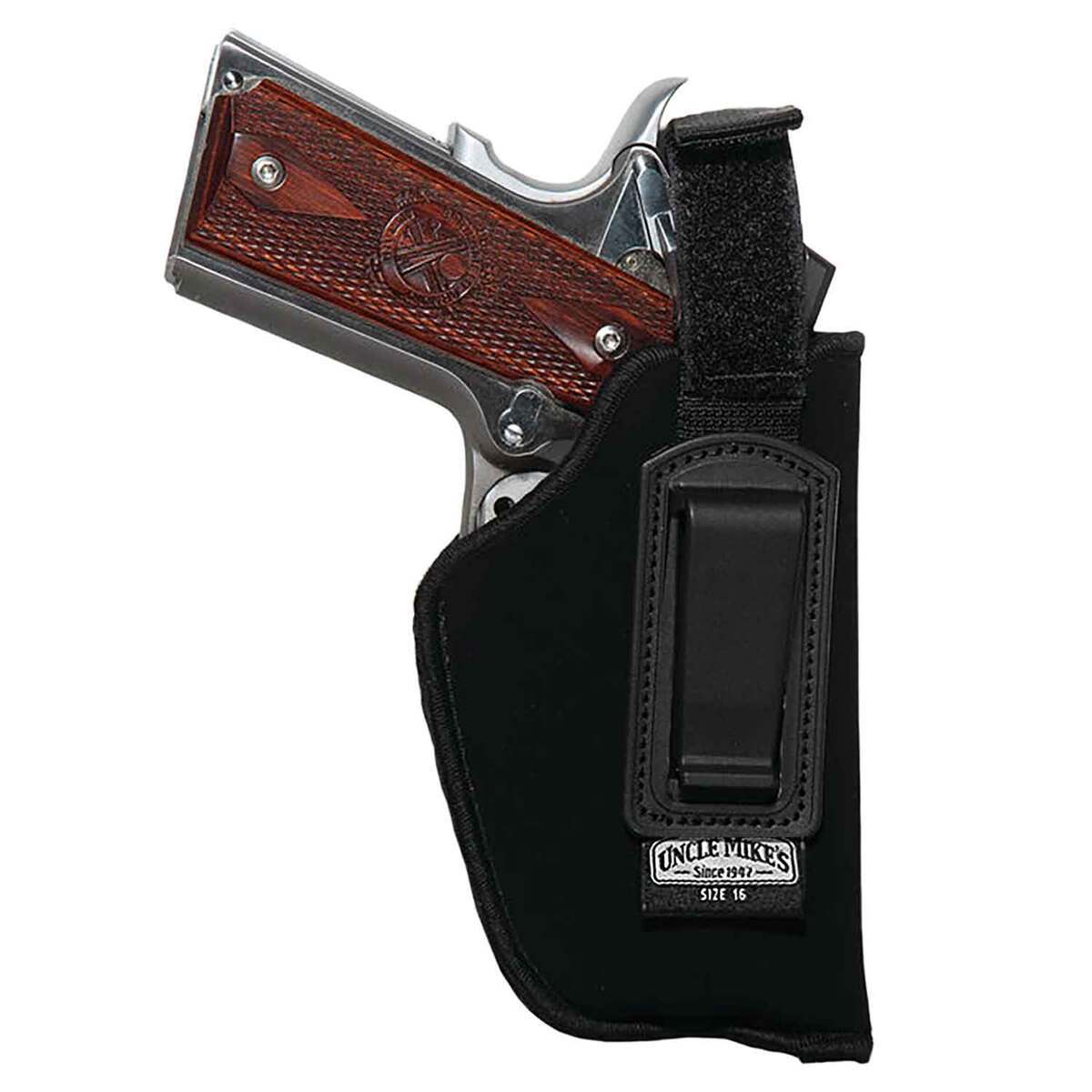 Uncle Mike's Inside-The-Pant w/ Retention Strap Size 16 Right Hand Holster - Black 16 Uncle Mike's Inside-The-Pant w/ Retention Strap Size 16 Right Hand Holster - Black 16