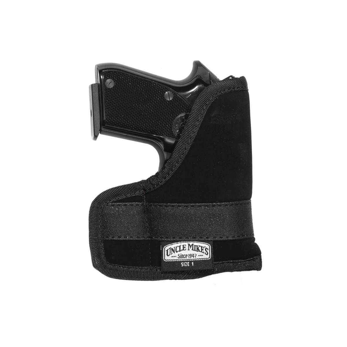 Uncle Mike's Inside-The-Pocket Size 1 Ambidextrous Holster - Black 1 Uncle Mike's Inside-The-Pocket Size 1 Ambidextrous Holster - Black 1