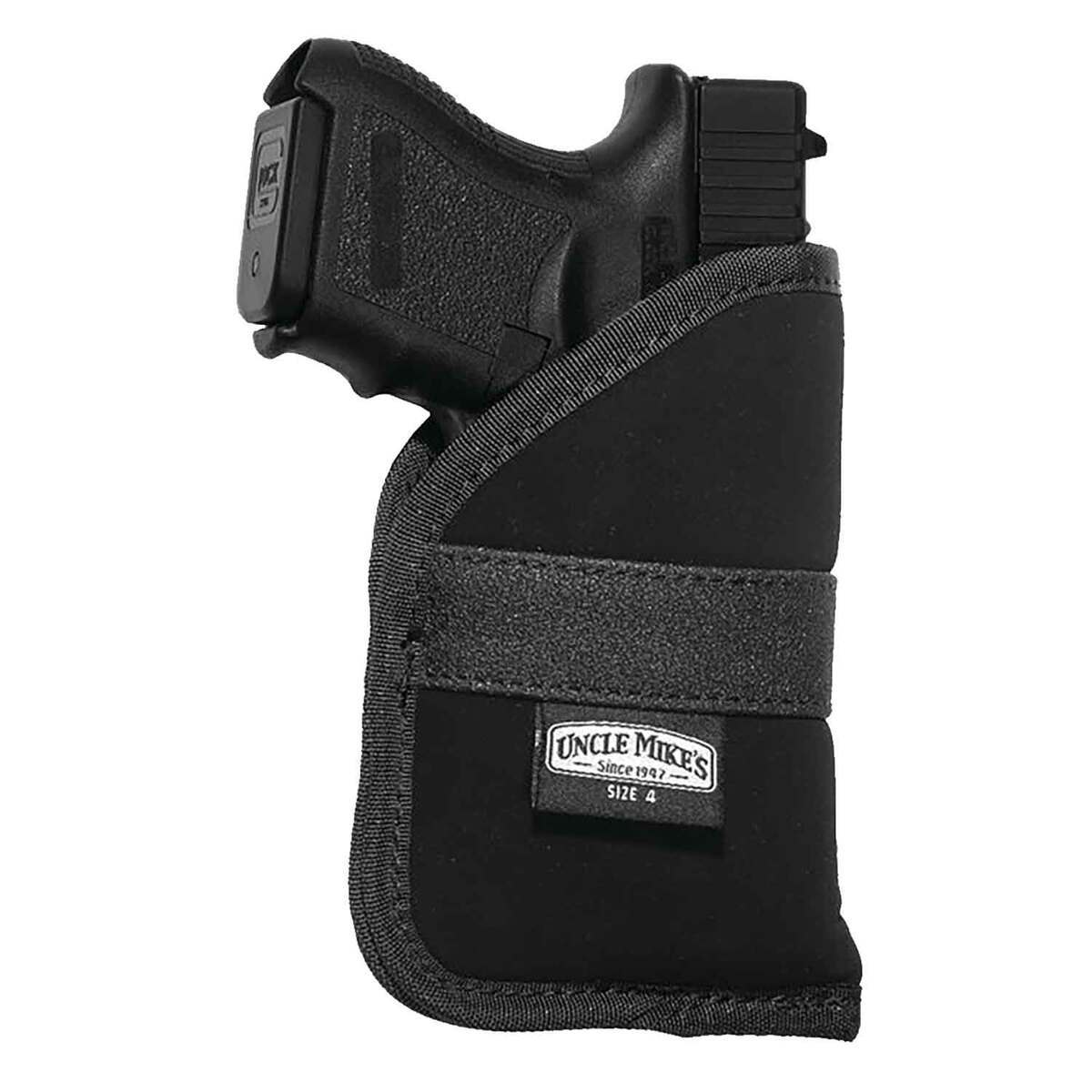 Uncle Mike's Inside-The-Pocket Size 4 Ambidextrous Holster - Black 4 Uncle Mike's Inside-The-Pocket Size 4 Ambidextrous Holster - Black 4