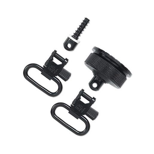 Uncle Mike's Magazine Tube Caps and Swivel - Black 3/4in