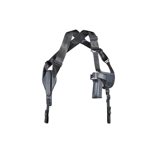 Uncle Mike’s Pro-Pak Cross Harness Horizontal Shoulder Size 15 Ambidextrous Holster – Black 15