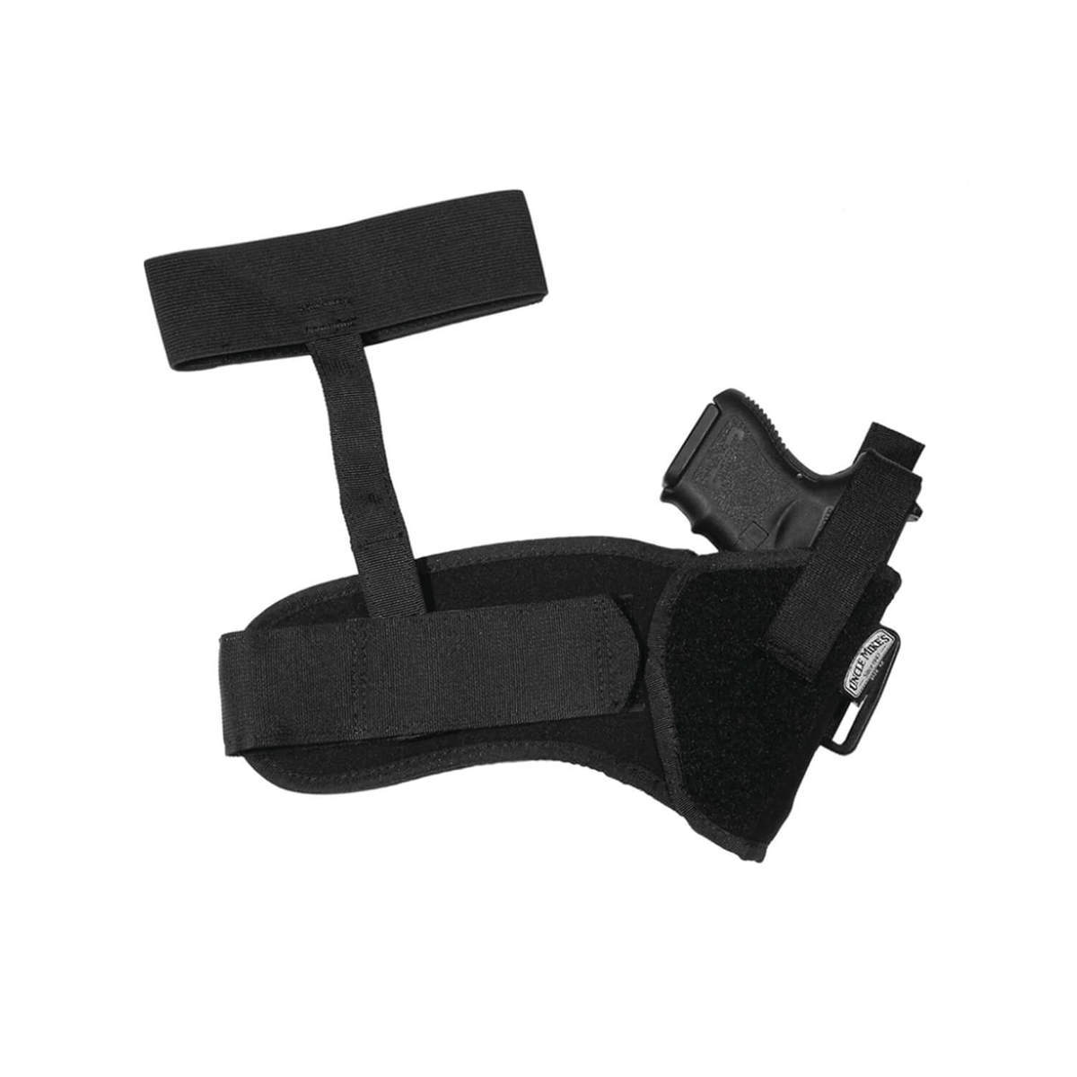 Uncle Mike's Sidekick Ankle Size 1 Right Hand Holster - Black 1 Uncle Mike's Sidekick Ankle Size 1 Right Hand Holster - Black 1