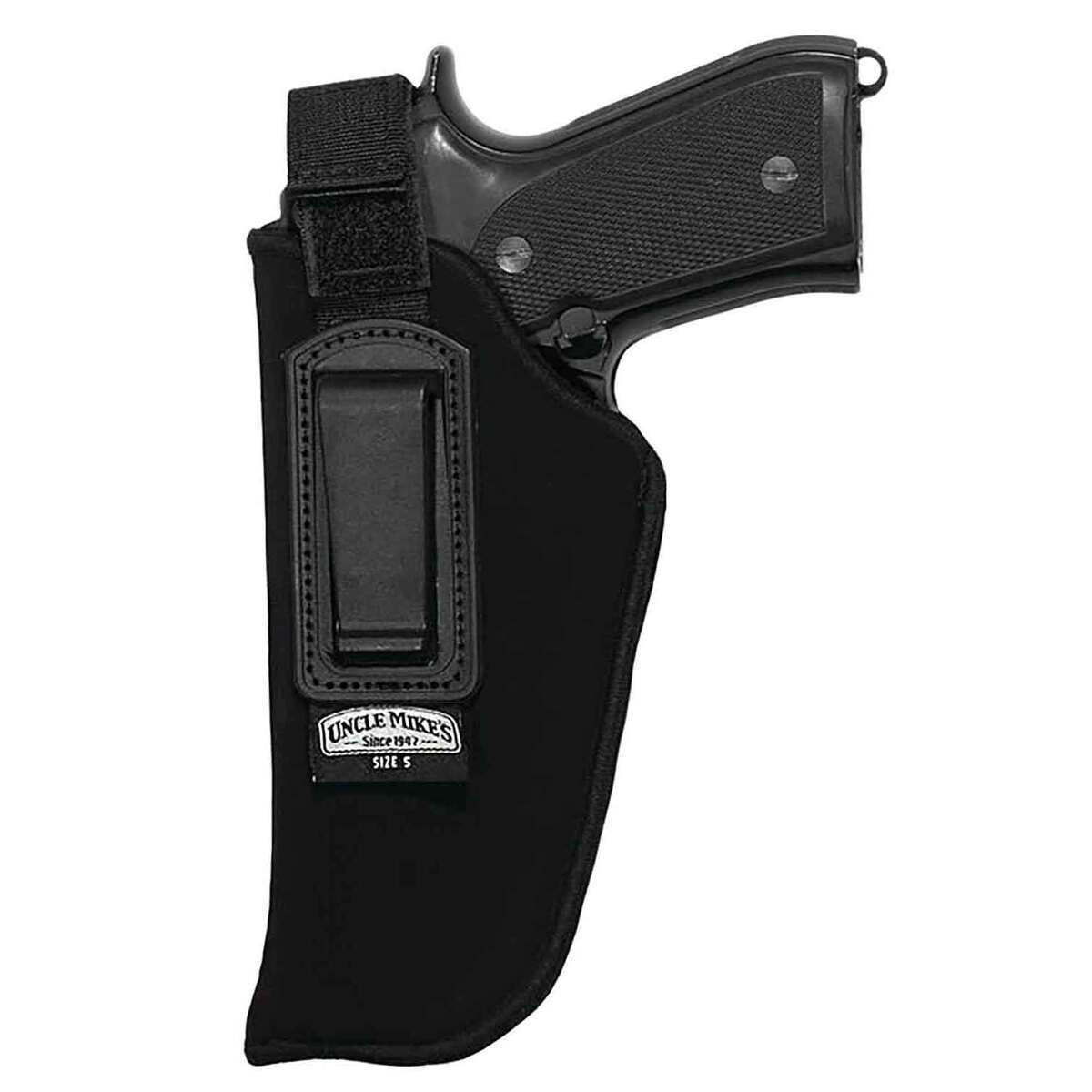 Uncle Mike's Inside-The-Pant w/ Retention Strap Size 5 Left Hand Holster - Black 5 Uncle Mike's Inside-The-Pant w/ Retention Strap Size 5 Left Hand Holster - Black 5