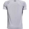 Under Armour Boys' Tech Split Logo Hybrid Short Sleeve Casual Shirt - Mod Gray/Black - XL - Mod Gray/Black XL