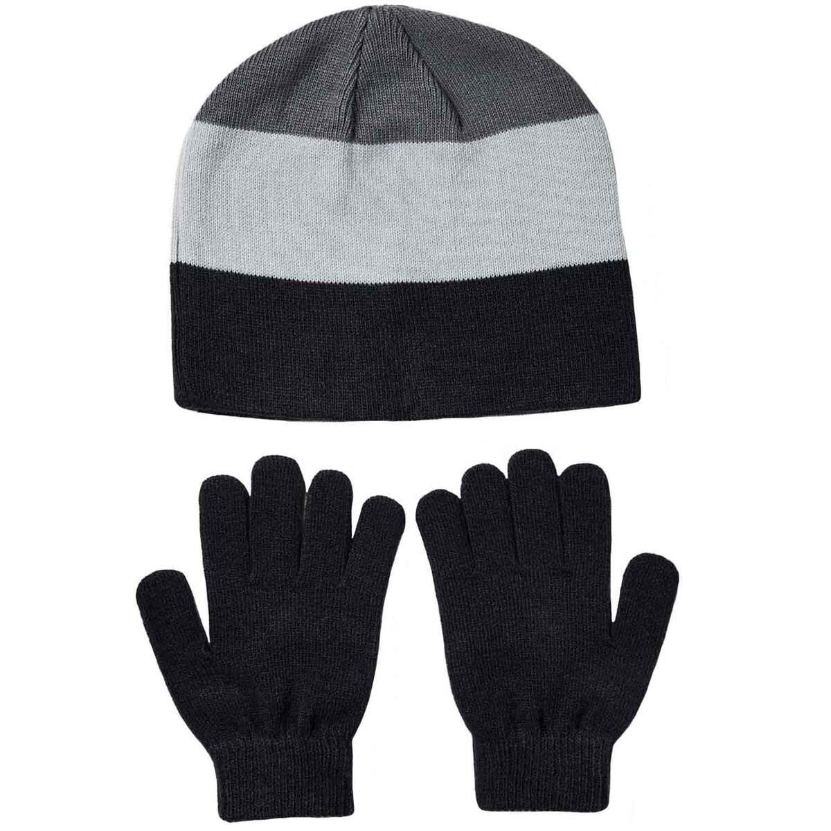 Under Armour Boys' Beanie And Glove Set - Black - Black One Size Fits Most Under Armour Boys' Beanie And Glove Set - Black - Black One Size Fits Most
