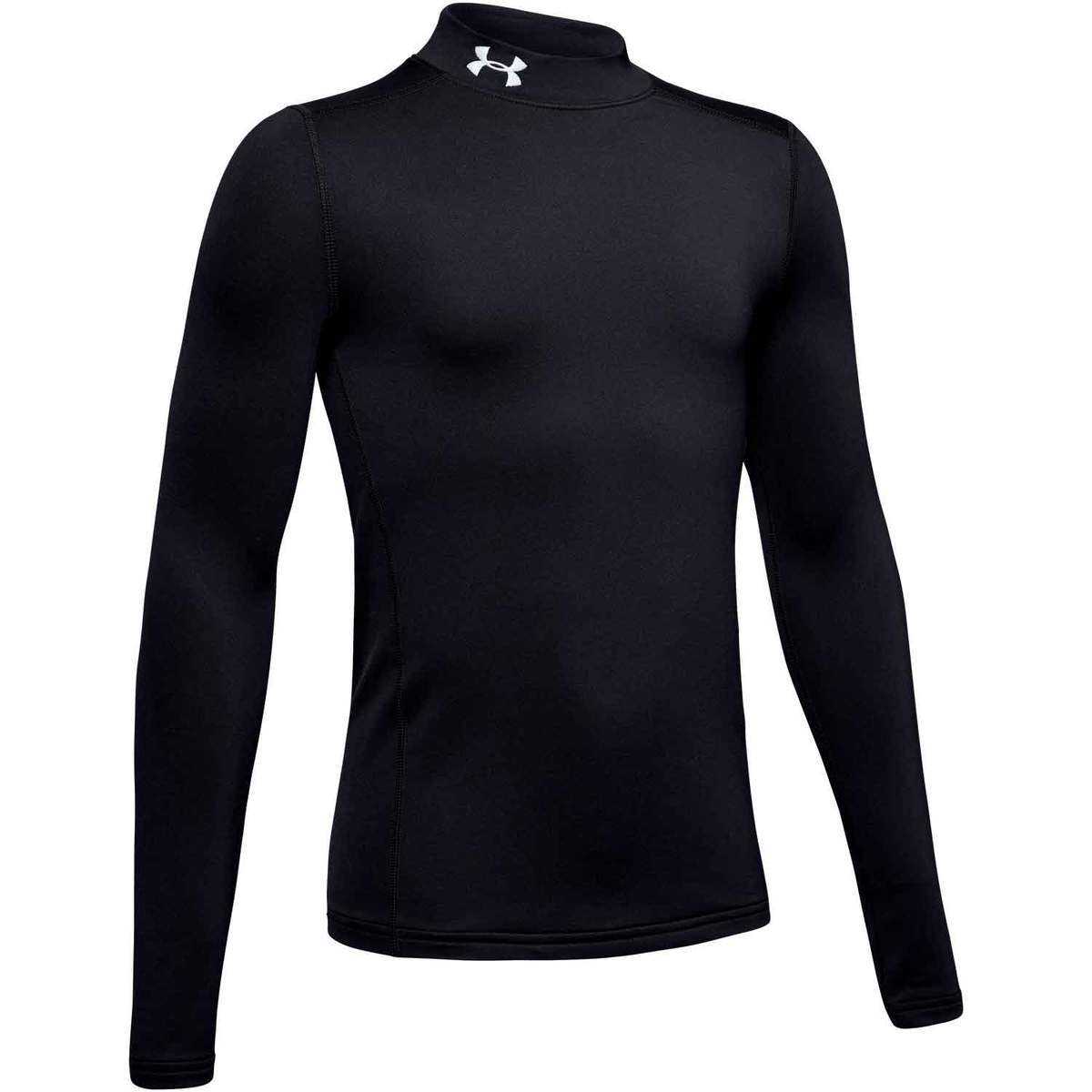 Under Armour Boy's ColdGear Armour Mock - Black Under Armour Boy's ColdGear Armour Mock - Black