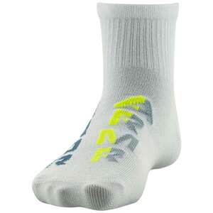 Under Armour Boys' Essential Quarter Static 6 Pack Crew Casual Socks - Black/ White/ Lime - S