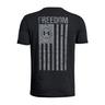 Under Armour Boys' Freedom Flag Charged Cotton Short Sleeve Shirt