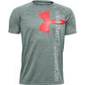 Under Armour Boys' Split Logo Hybrid Short Sleeve Shirt