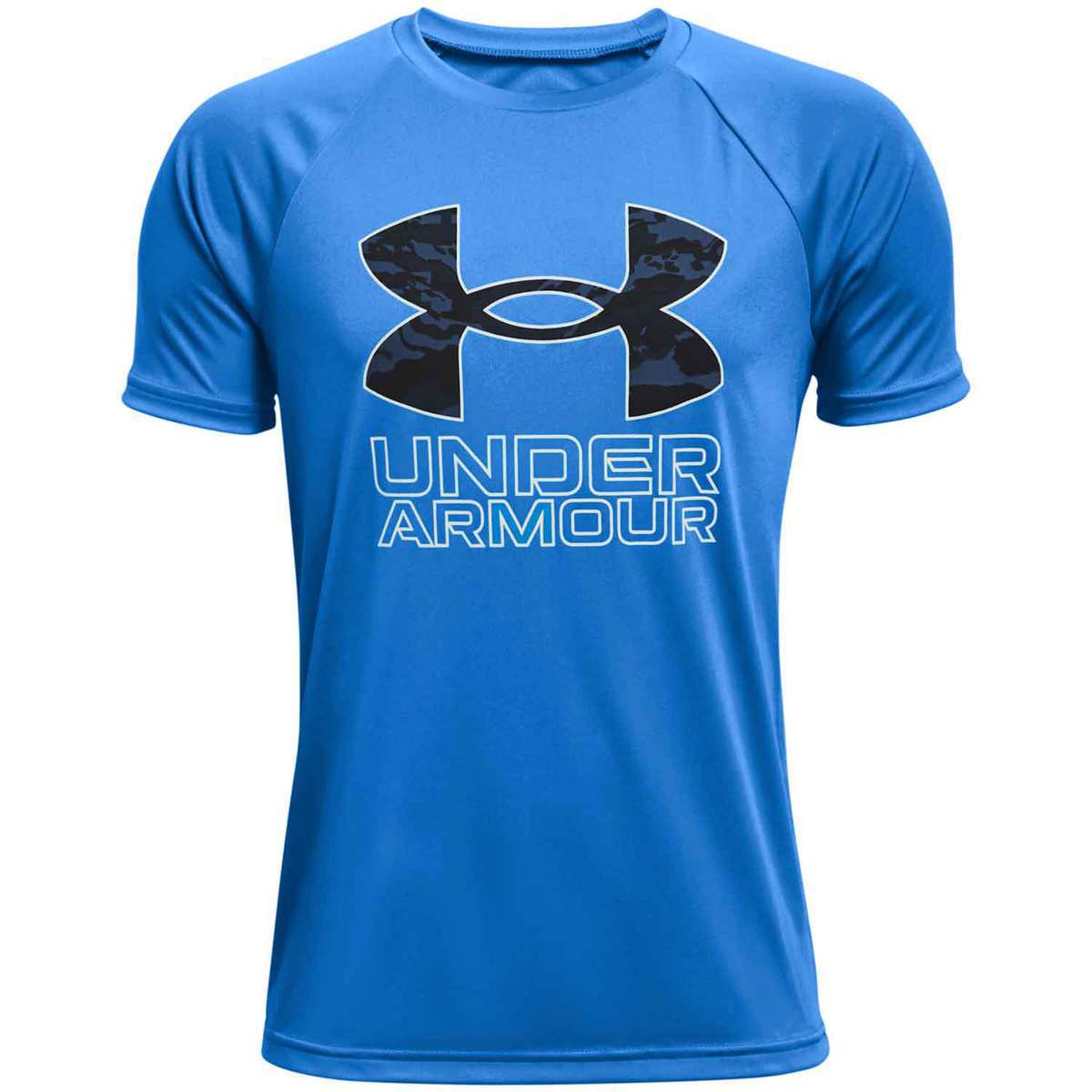 Under Armour Boys' Tech Hybrid Print Short Sleeve Shirt Under Armour Boys' Tech Hybrid Print Short Sleeve Shirt