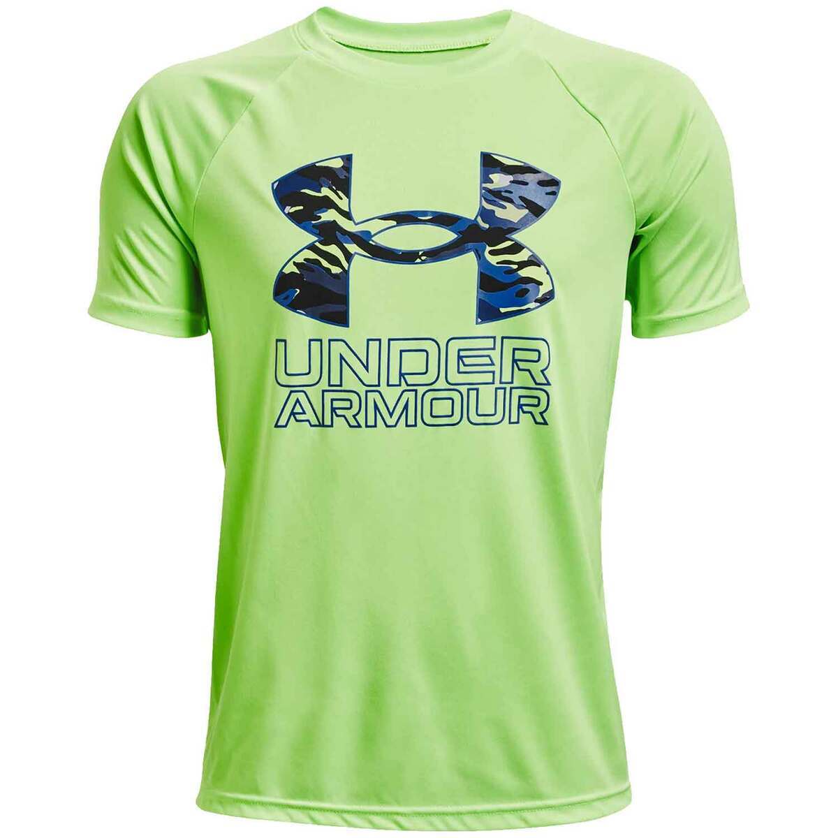 Under Armour Boys' Tech Hybrid Print Short Sleeve Shirt Under Armour Boys' Tech Hybrid Print Short Sleeve Shirt