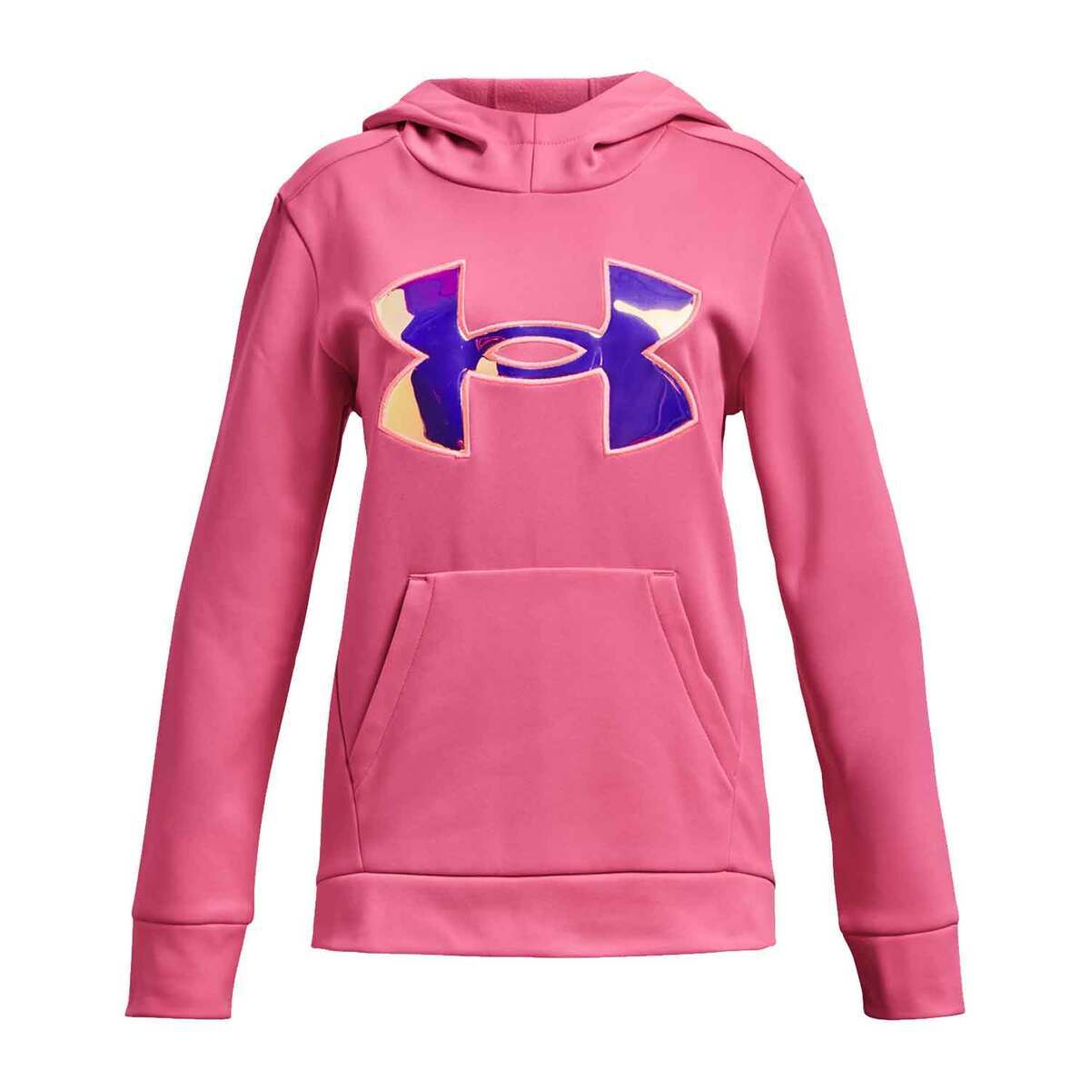 Under Armour Girls' Fleece Big Logo Casual Hoodie Under Armour Girls' Fleece Big Logo Casual Hoodie