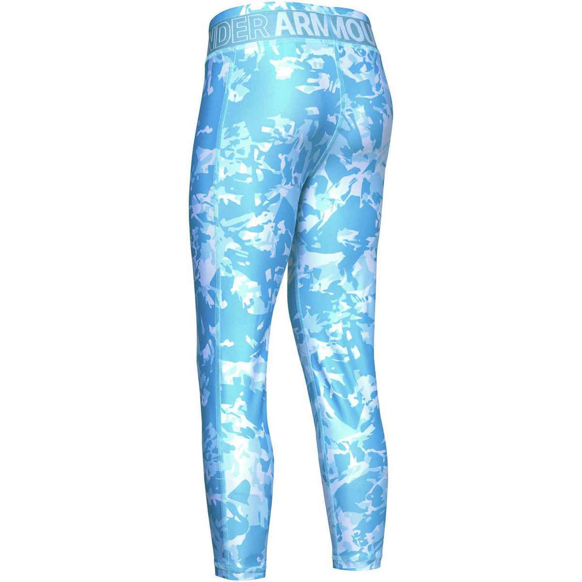 Under Armour Girls' HeatGear Printed Crop Leggings - Blue Haze - S - Blue Haze S Under Armour Girls' HeatGear Printed Crop Leggings - Blue Haze - S - Blue Haze S