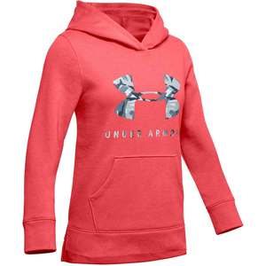 Under Armour Girls' Rival Print Fill Logo Hoodie