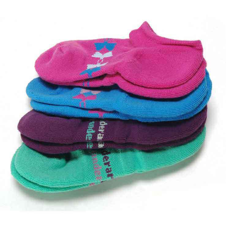 Under Armour Girls' So Lo 4 Pack Casual Socks - Assorted - S - Assorted S Under Armour Girls' So Lo 4 Pack Casual Socks - Assorted - S - Assorted S