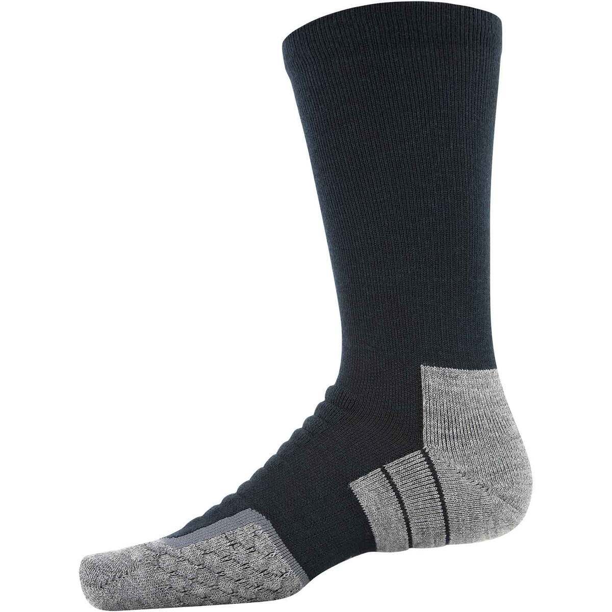 Under Armour Men's All Season Hiking Socks - Black - L - Black L Under Armour Men's All Season Hiking Socks - Black - L - Black L