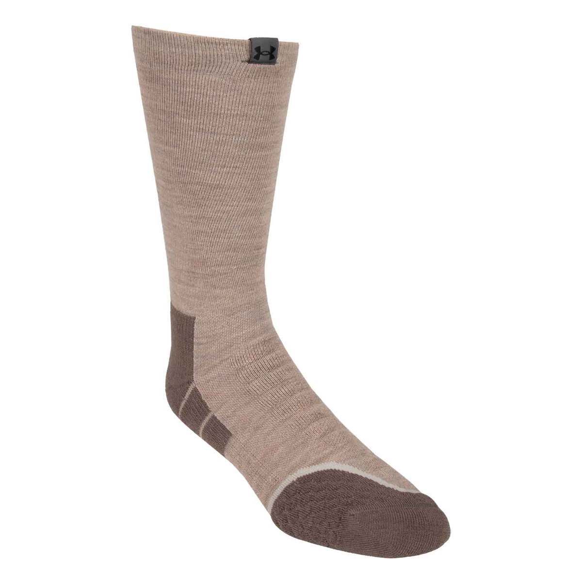 Under Armour Men's All Season Wool Hiking Socks - Highland Buff - L Highland Buff L | Sportsman's Warehouse