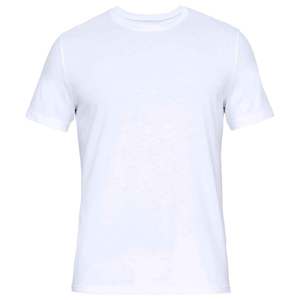 Under Armour Men's Charged Cotton Short Sleeve 2 Pack Base Layer Shirts - White - XXL