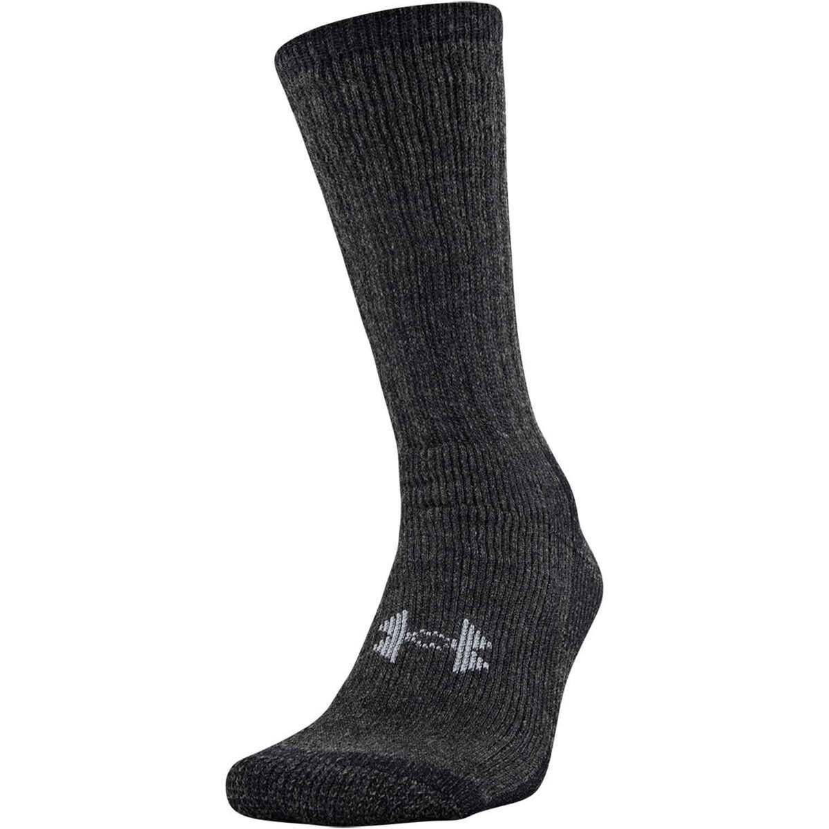 Under Armour Men's Coldgear 2 Pack Hiking Crew Socks Under Armour Men's Coldgear 2 Pack Hiking Crew Socks