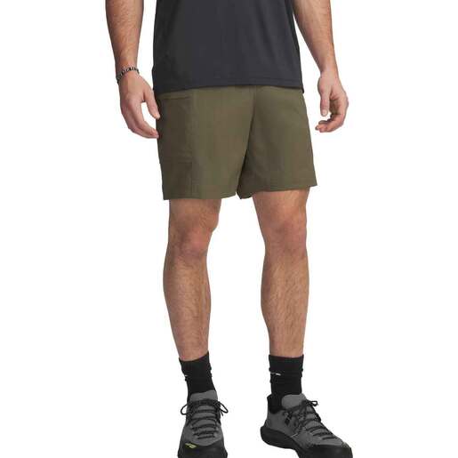 Under Armour Men's Explor Hiking Shorts - Marine OD Green/Black L