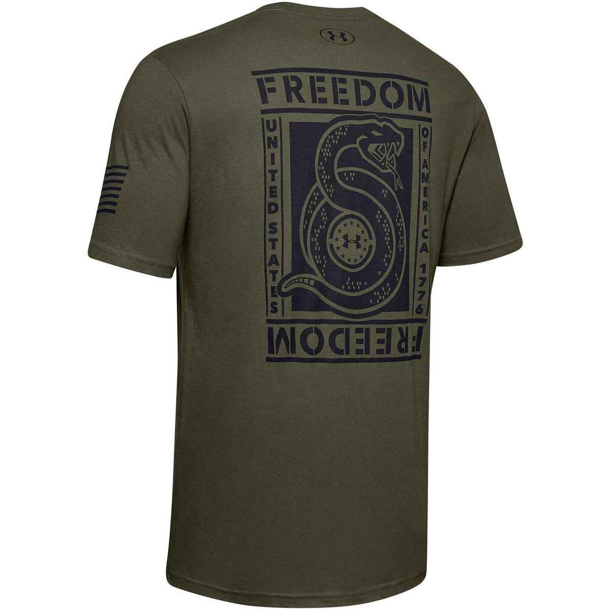 Under Armour Men's Freedom Unbroken Short Sleeve Shirt - Marine Od ...
