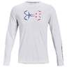 Under Armour Men's Iso-Chill Freedom Hook Long Sleeve Shirt - White - 3XL - White 3XL