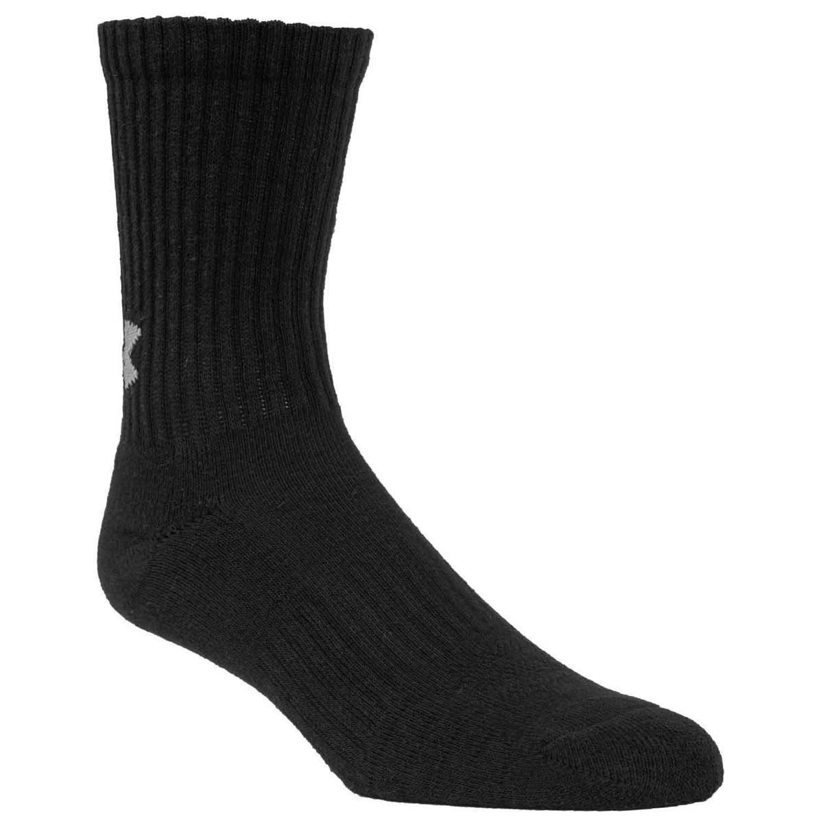 Under Armour Men's Training Crew 6 Pack Casual Socks Under Armour Men's Training Crew 6 Pack Casual Socks