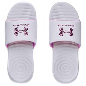 Under Armour Women's Ansa Graphic Slide Open Toe Sandals - White - Size 10