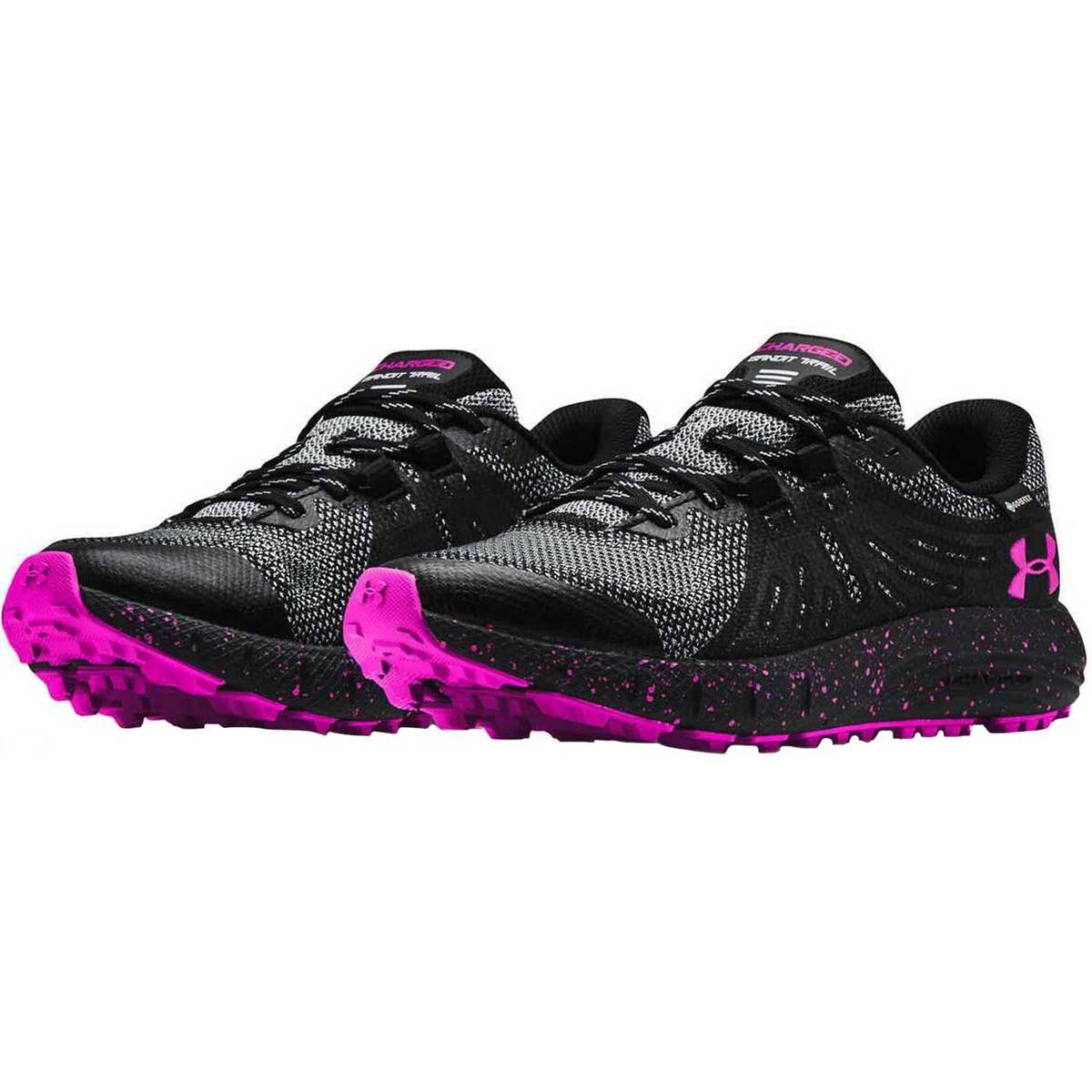 Under Armour Women's Charged Bandit Waterproof Low Trail Running Shoes - Black - Size 6 - Black 6 Under Armour Women's Charged Bandit Waterproof Low Trail Running Shoes - Black - Size 6 - Black 6
