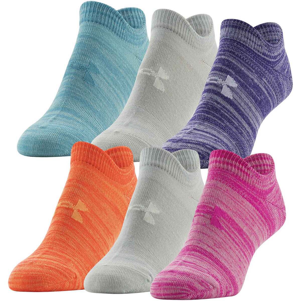 Under Armour Women's Essential No Show 6-Pack Casual Socks Under Armour Women's Essential No Show 6-Pack Casual Socks