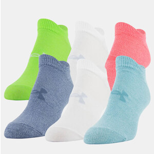 Under Armour Women's Essential No Show 6-Pack Socks