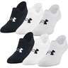 Under Armour Women's Essential Ultra Low Tab 6-Pack Casual Socks - Halo/Black/White - M - Halo/Black/White M