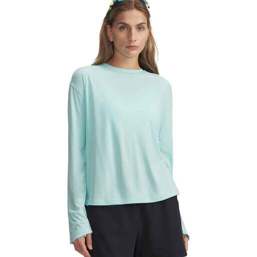 Under Armour Women's Fish Elite Long Sleeve Fishing Shirt - Neo Turquoise/Refresh Mint L