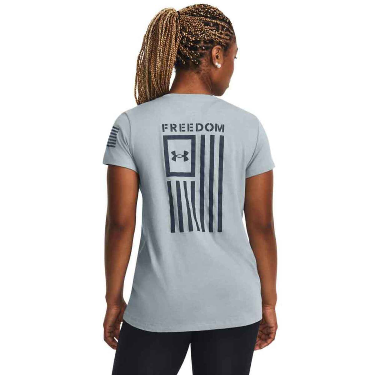 Under Armour Women's Freedom Flag Short Sleeve Casual Shirt Under Armour Women's Freedom Flag Short Sleeve Casual Shirt