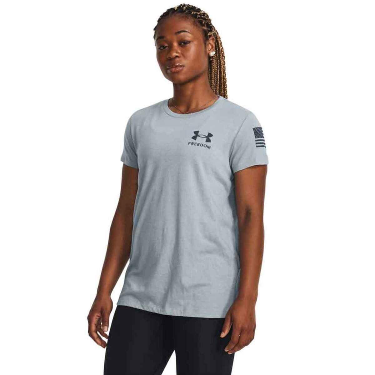 Under Armour Women's Freedom Flag Short Sleeve Casual Shirt Under Armour Women's Freedom Flag Short Sleeve Casual Shirt