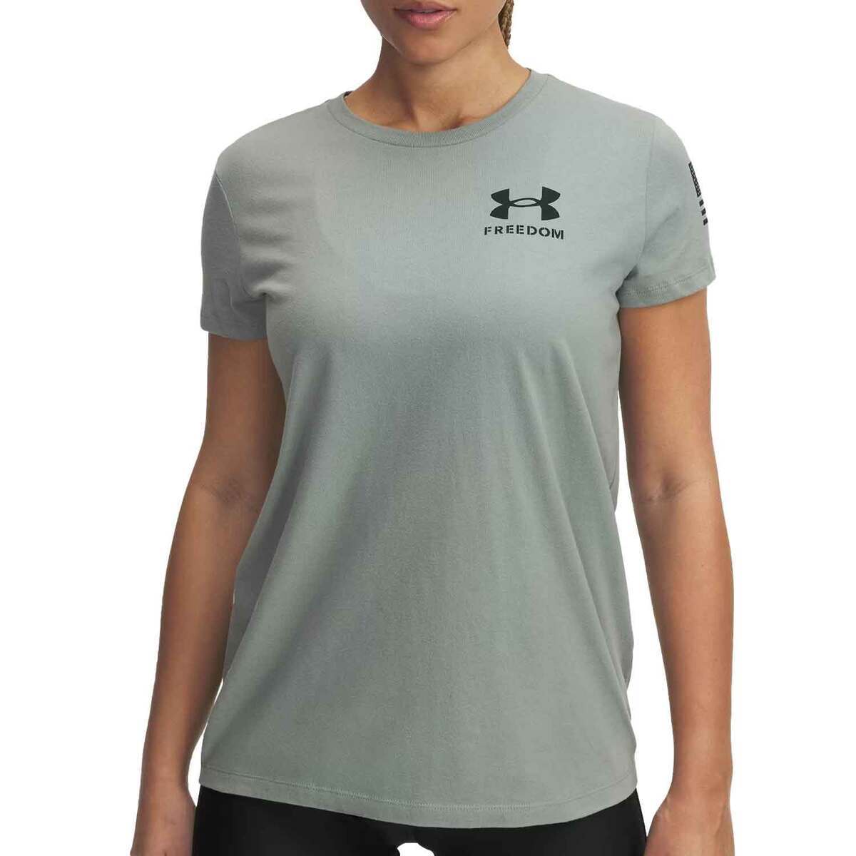 Under Armour Women's Freedom Flag Short Sleeve Casual Shirt Under Armour Women's Freedom Flag Short Sleeve Casual Shirt