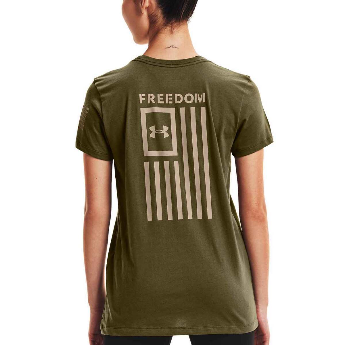 Under Armour Women's Freedom Flag Short Sleeve Casual Shirt Under Armour Women's Freedom Flag Short Sleeve Casual Shirt
