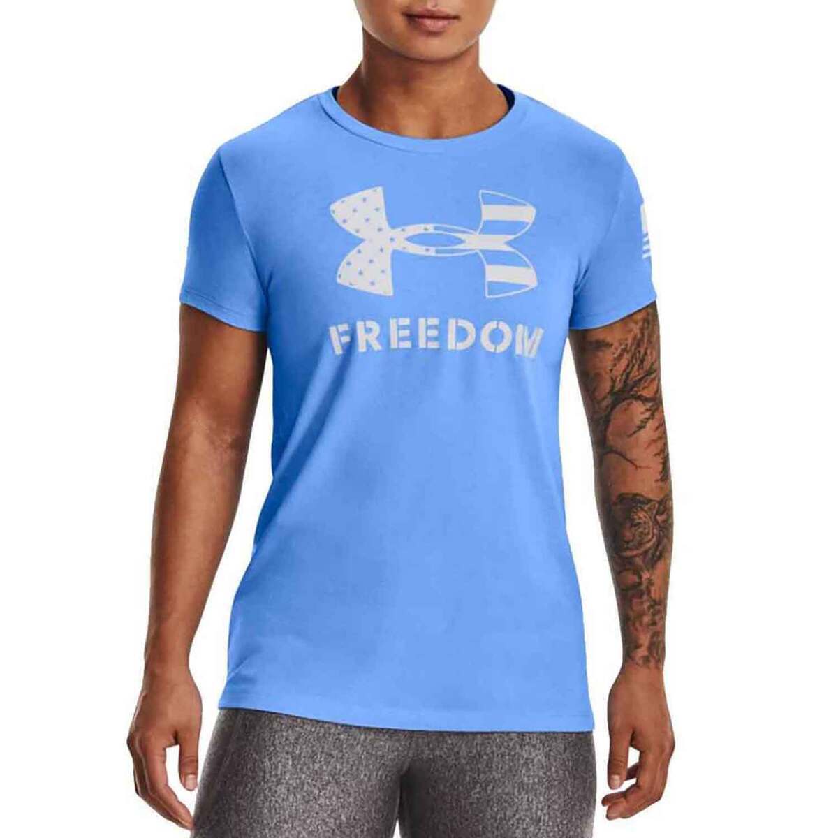 Under Armour Women's Freedom Logo Short Sleeve Casual Shirt Under Armour Women's Freedom Logo Short Sleeve Casual Shirt