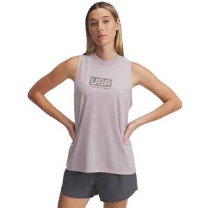 Under Armour Women's Freedom USA Logo Sleeveless Casual Shirt