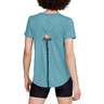 Under Armour Women's Sport Crossback Short Sleeve Shirt - Blue Haze - S - Blue Haze S
