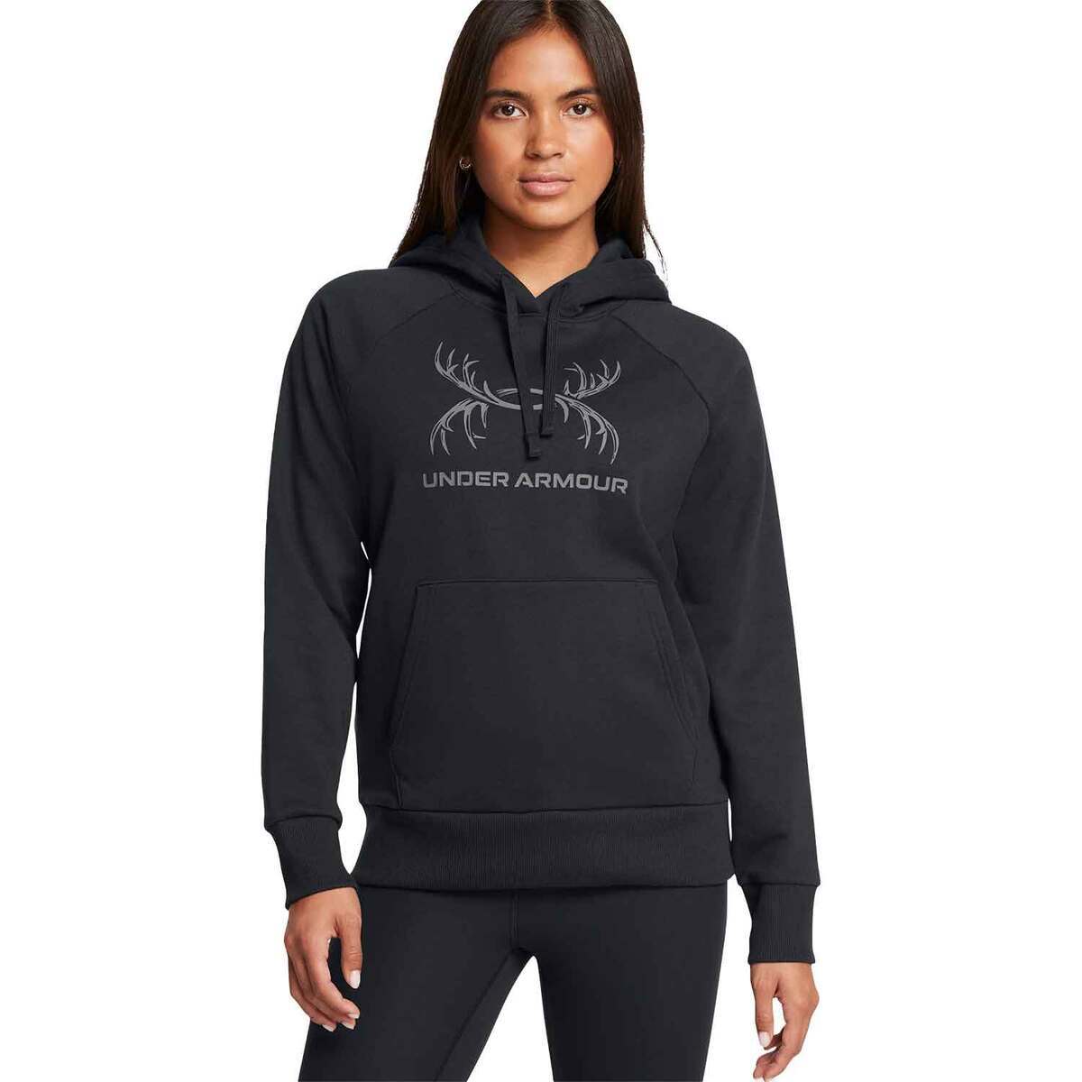 Under Armour Women's Rival Fleece Antler Casual Hoodie Under Armour Women's Rival Fleece Antler Casual Hoodie