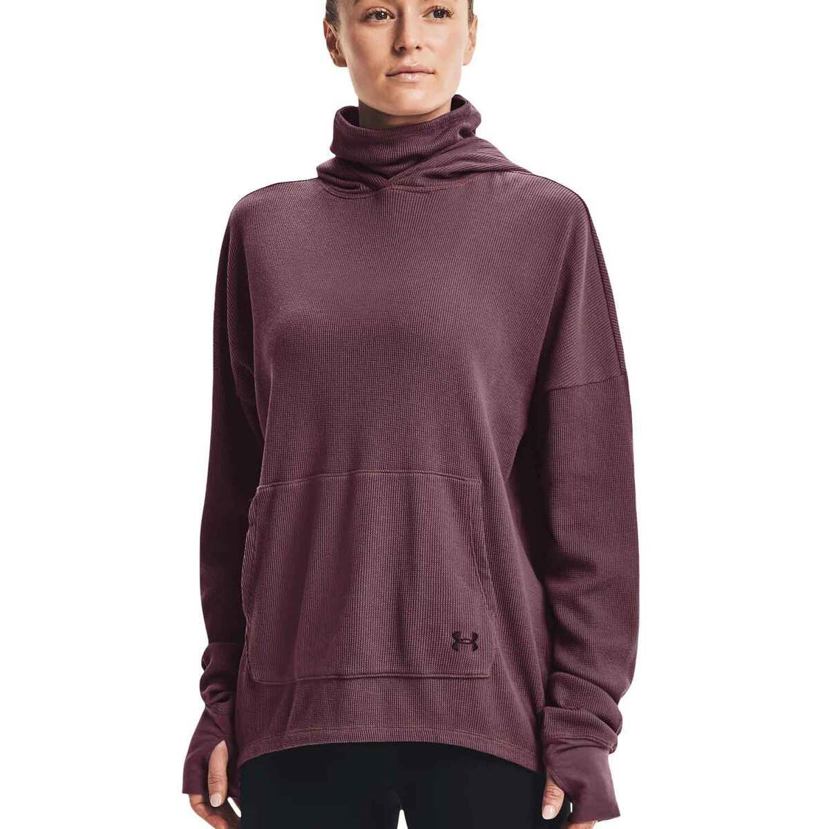 Under Armour Women's Waffle Funnel Casual Hoodie Under Armour Women's Waffle Funnel Casual Hoodie