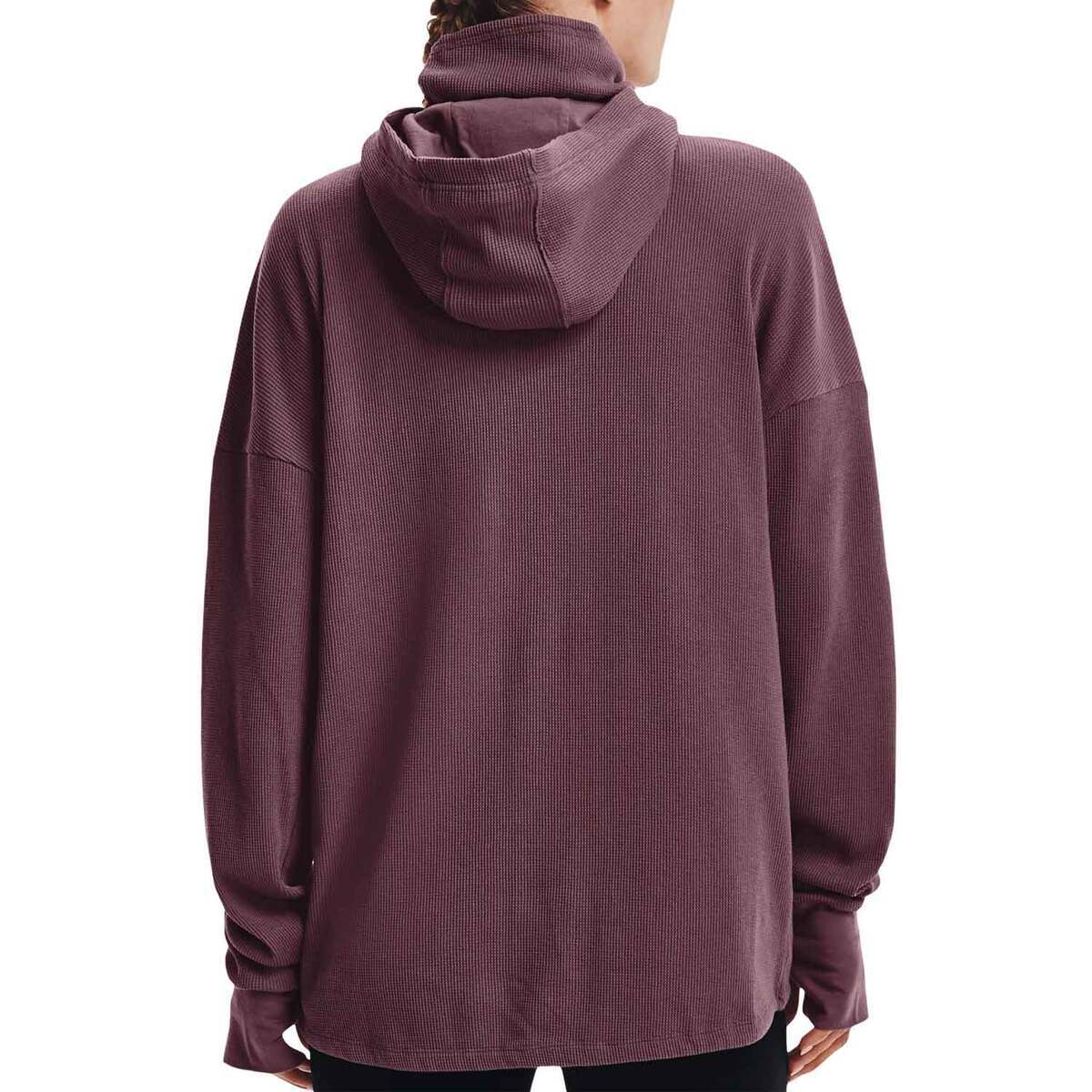 Under Armour Women's Waffle Funnel Casual Hoodie Under Armour Women's Waffle Funnel Casual Hoodie