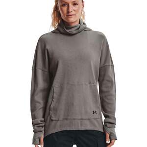 Under Armour Women's Waffle Funnel Casual Hoodie - Concrete - L